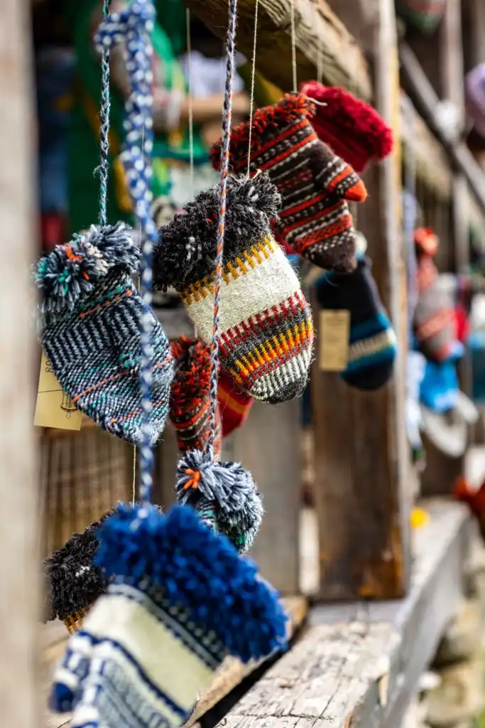 Rękawice furmańskie w sądeckim skansenie