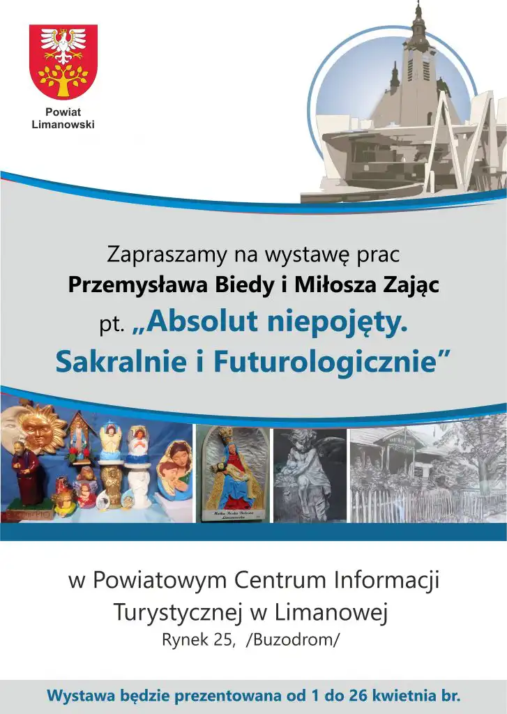 „Absolut niepojęty. Sakralnie i Futurologicznie” – wystawa prac Przemysława Biedy i Miłosza Zając w PCIT w Limanowej