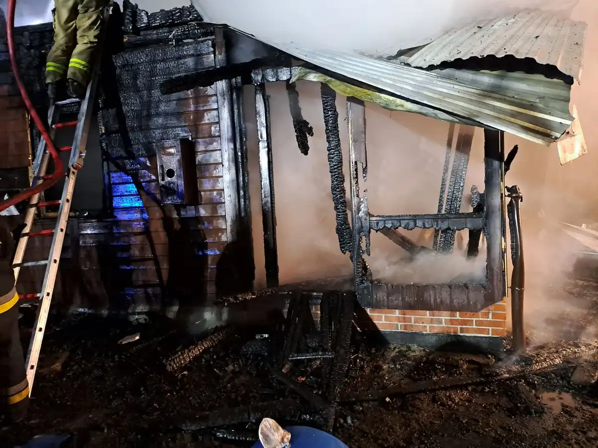 Pożar w Wierchomli Wielkiej. Spłonął drewniany dom