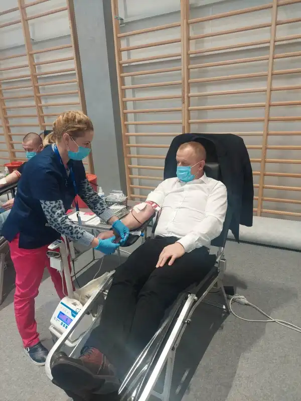 Akcja Krwiodawstwa w Korzennej. Zebrano kilkanaście litrów krwi