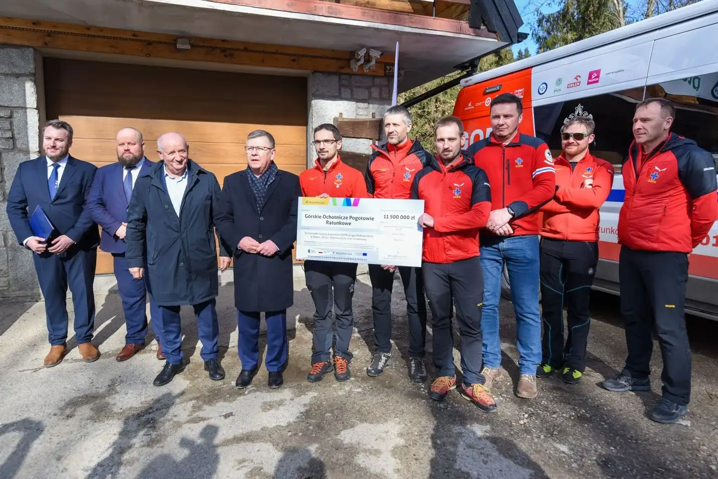 11,5 mln dla ratowników górskich w Rabce-Zdroju, Waksmundzie i Limanowej