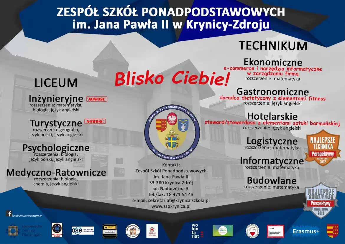 Dwa nowe kierunki w ZSP w Krynicy-Zdroju