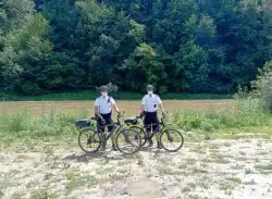 Na ulicach Nowego Sącza pojawili się policjanci na rowerach