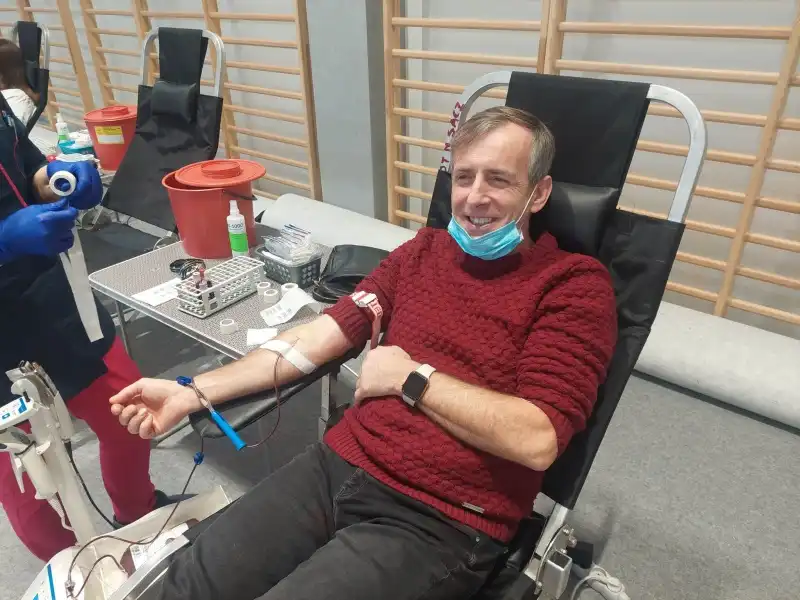 Akcja Krwiodawstwa w Korzennej. Zebrano kilkanaście litrów krwi