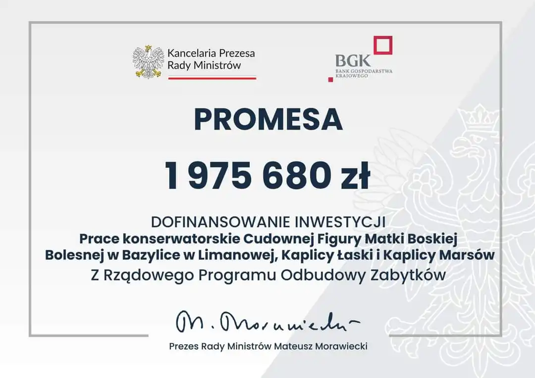 Prawie 3 mln zł na remont zabytków w Powiecie Limanowskim