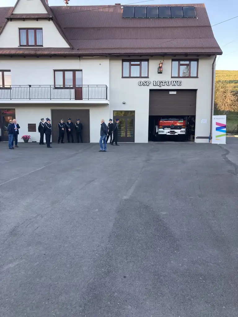 Nowy plac manewrowy przy OSP Łętowe oficjalnie otwarty