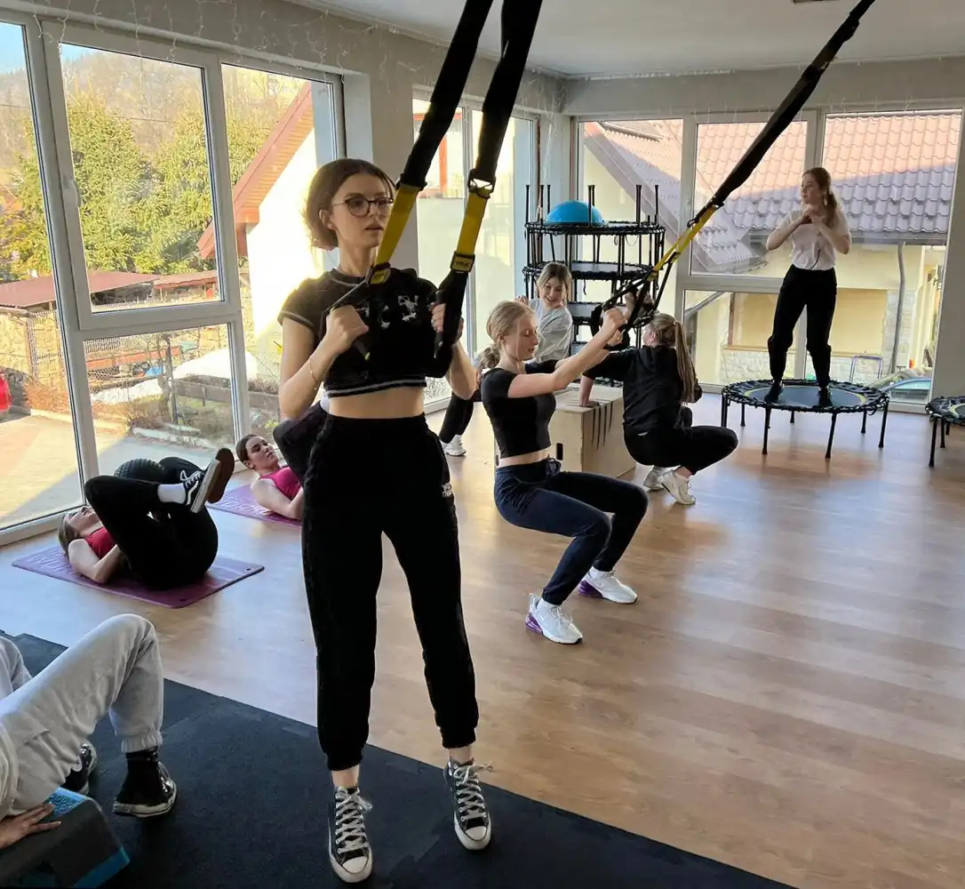 Uczniowie ZSP w Krynicy-Zdroju uczestniczyli w zajęciach fitness