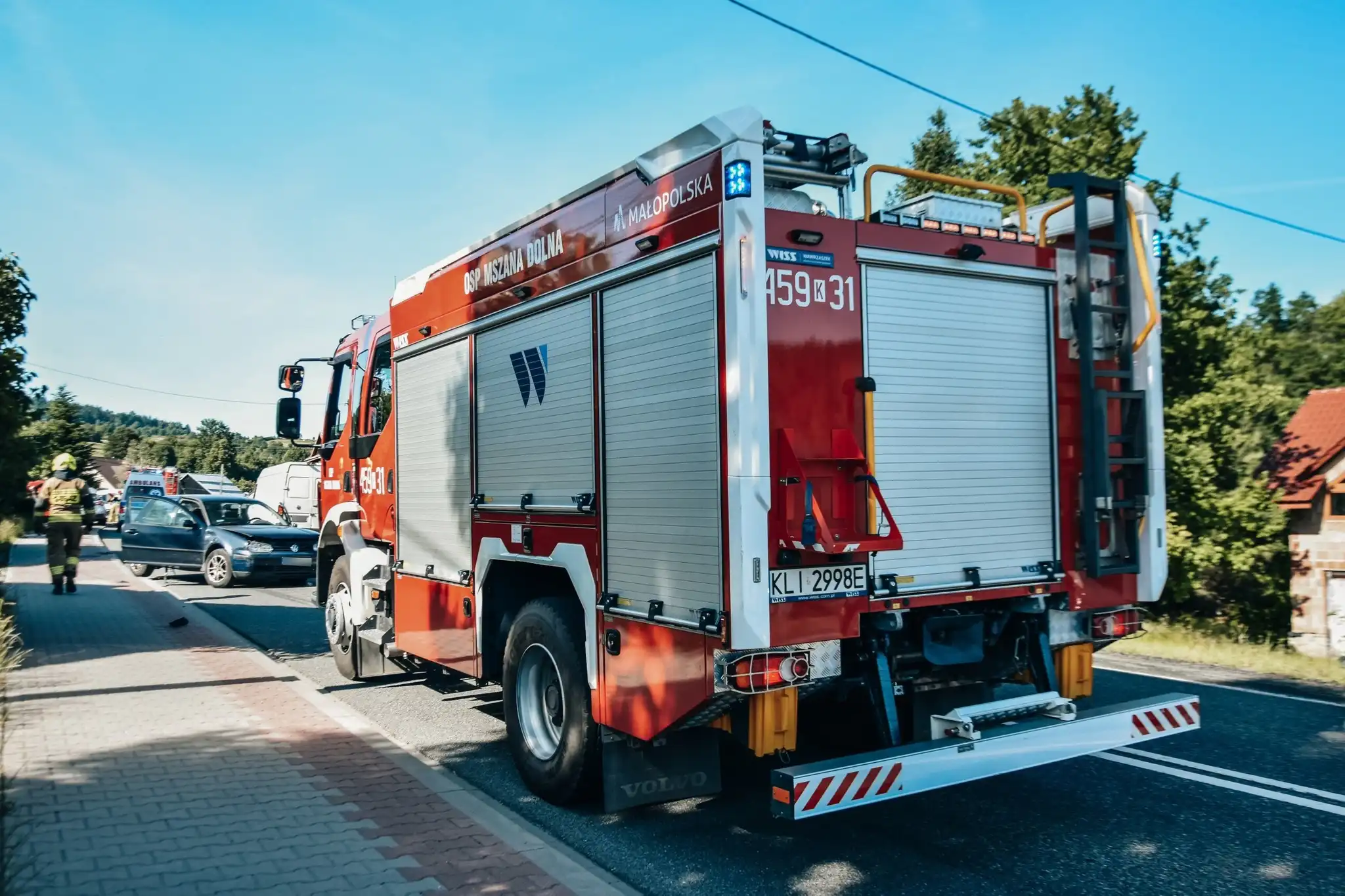 Wypadek na DK28 w Mszanie Dolnej. Wśród poszkodowanych dziecko