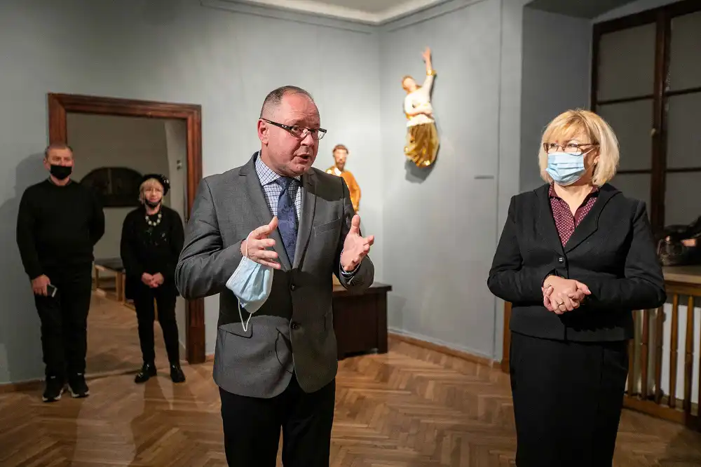 Wernisaż wystawy rzeźb z ołtarza głównego Bazyliki św. Małgorzaty