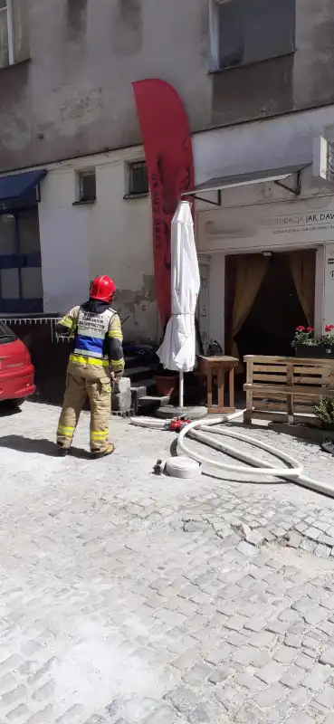 Pożar w restauracji w Krynicy-Zdroju