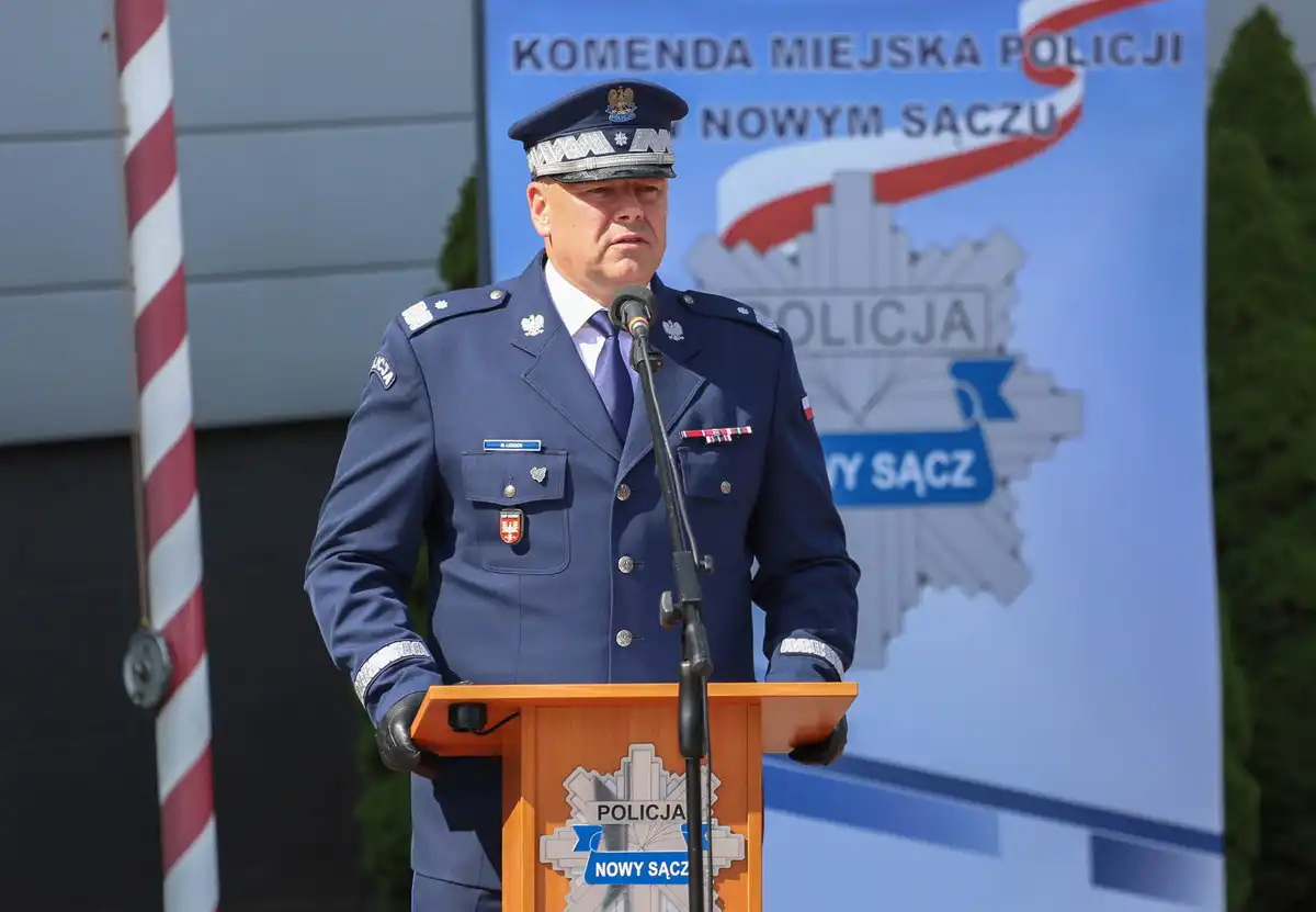 Funkcjonariusze nowo tworzonej kompanii Oddziału Prewencji Policji w Krakowie rozpoczęli służbę na Sądecczyźnie