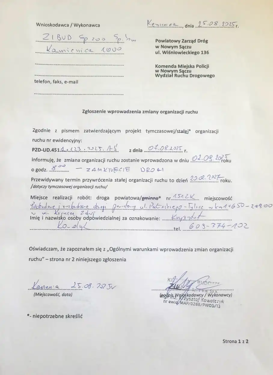 Uwaga kierowcy! Utrudnienia w ruchu na ul. Pułaskiego