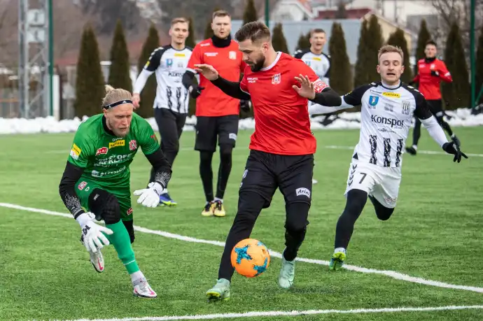 Czwarta gra kontrolna zespołu Sandecji i wygrana ligowego rywala - Resovii Rzeszów