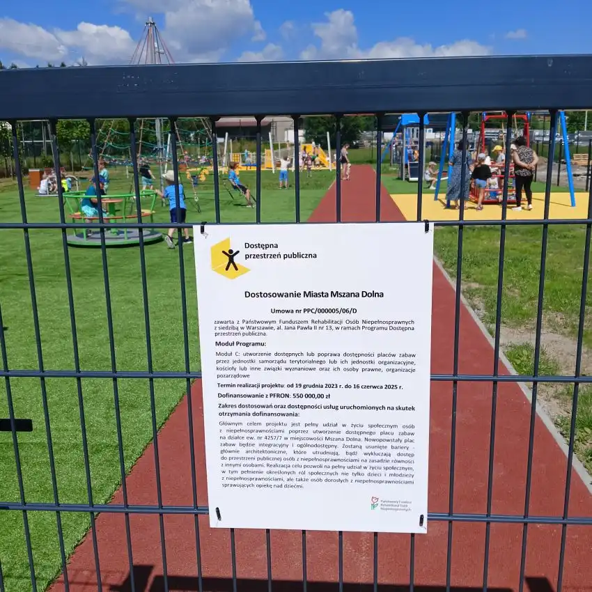 Nowa przestrzeń zabawy i integracji w Mszanie Dolnej