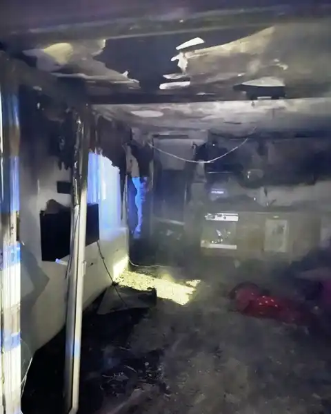 Pożar w Szczawniku. Paliło się na parterze budynku mieszkalnego