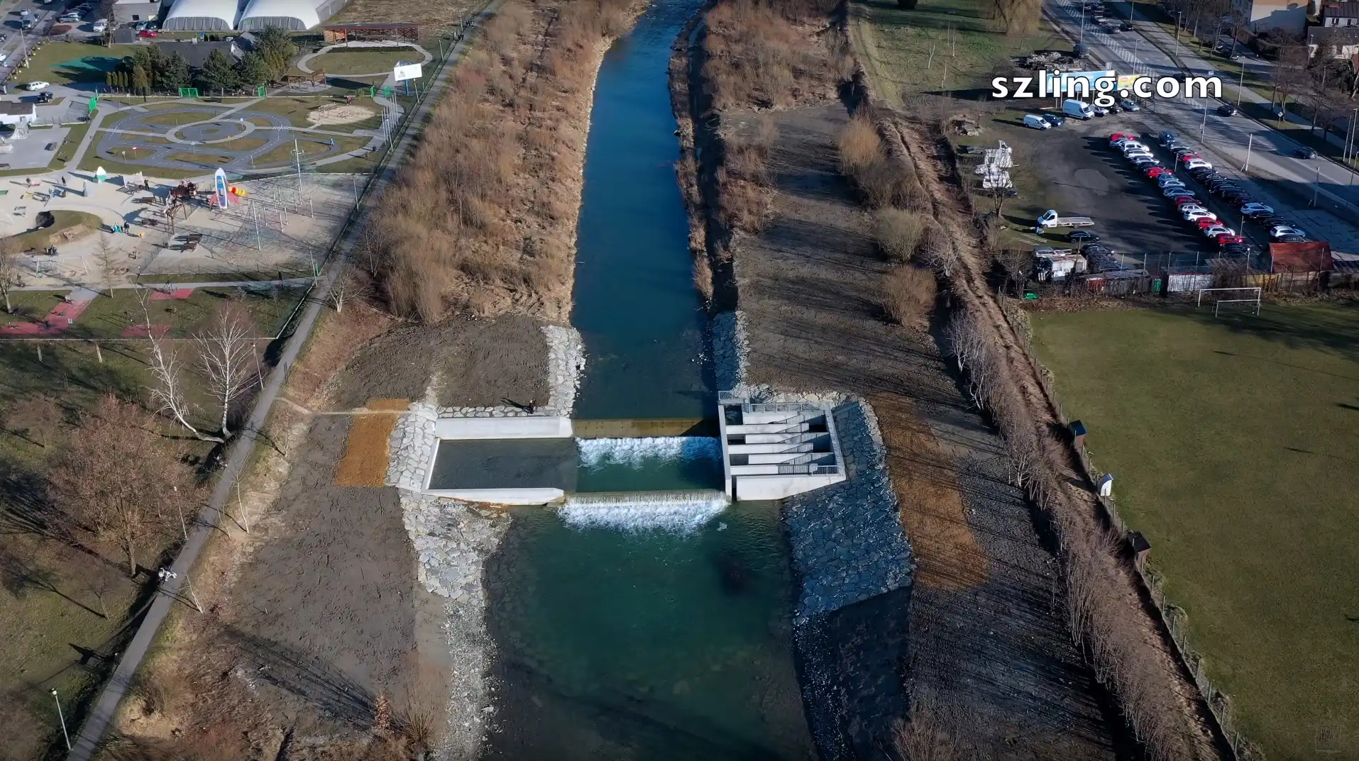 Nowe przepławki w Nowym Sączu – Wody Polskie renaturyzują Kamienicę Nawojowską