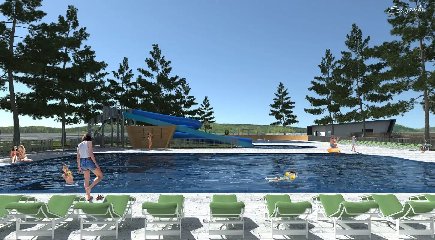 Sękowa stawia na wodną rekreację. Trwa budowa nowoczesnych kąpielisk