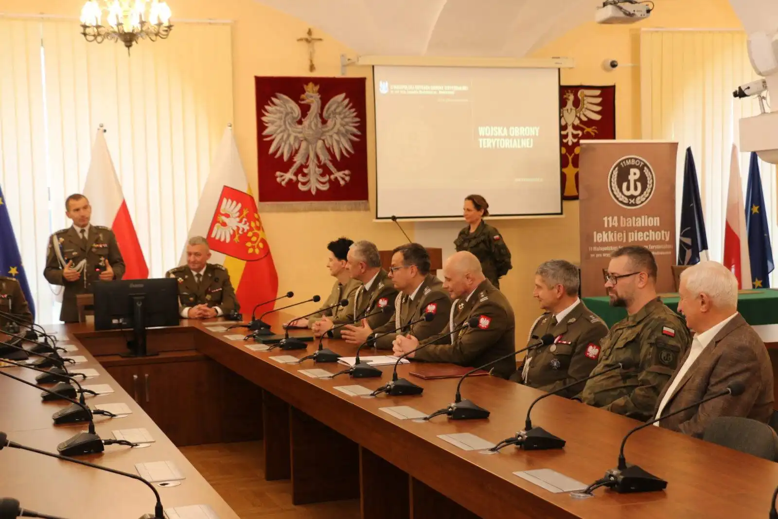 Zmiana Dowódcy w 114 Batalionie Lekkiej Piechoty w Limanowej