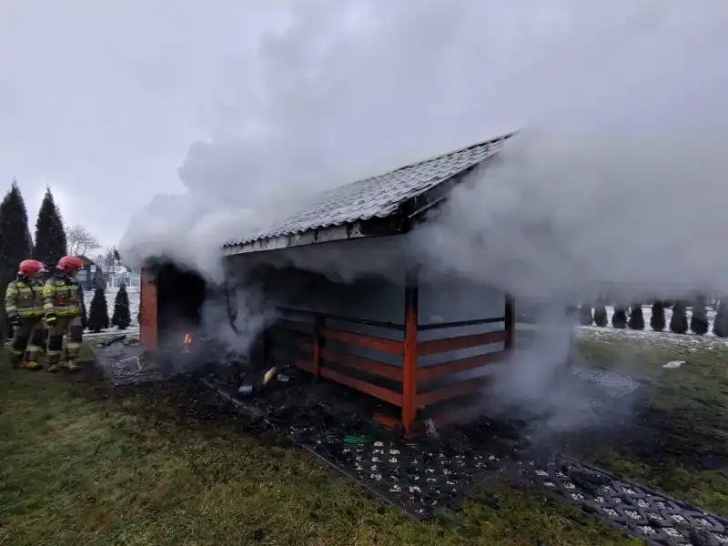 Nowy Sącz ul. Ogrodowa: płonął domek letniskowy