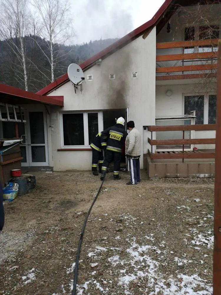 Pożar kotłowni w Piwnicznej-Zdroju