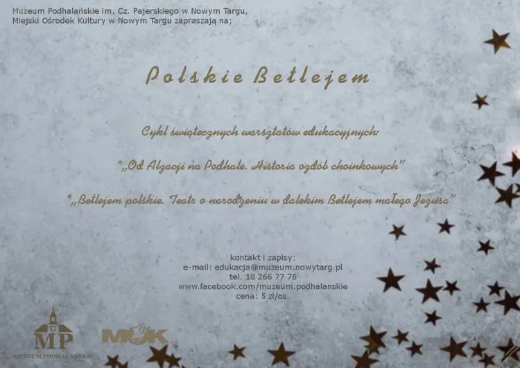 Polskie Betlejem - warsztaty edukacyjne