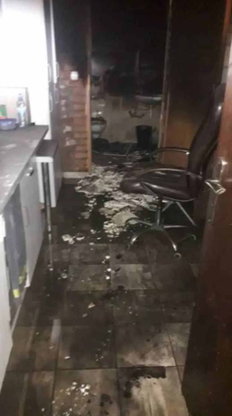 pożar lokalu usługowego Nowy Sącz