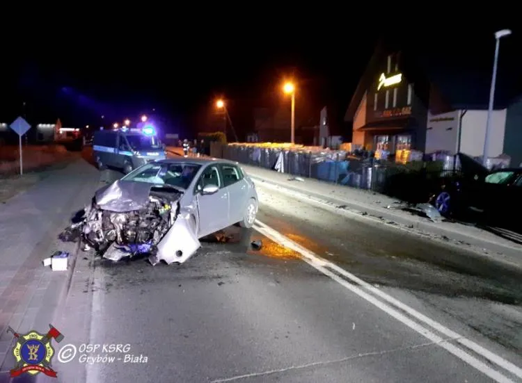 wypadek Grybów