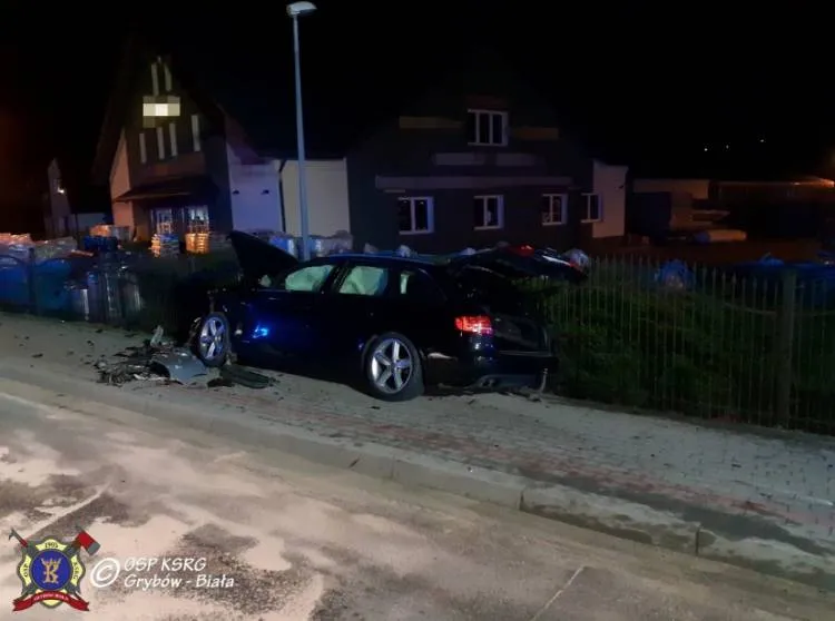 wypadek Grybów