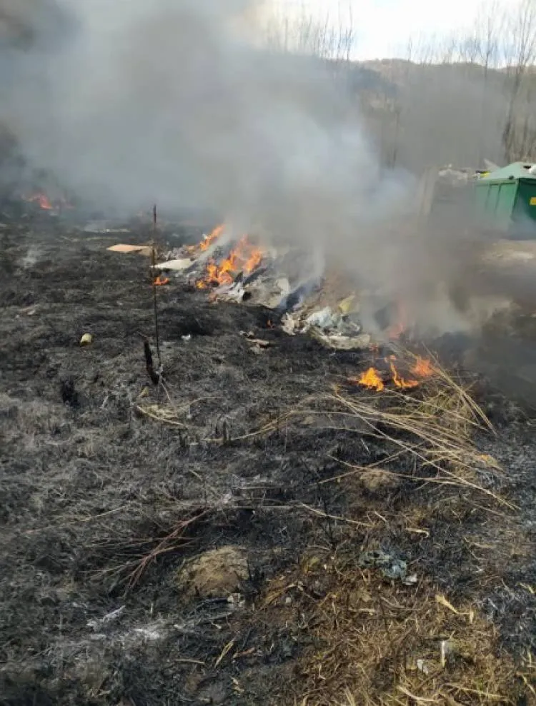 pożar traw Maszkowice