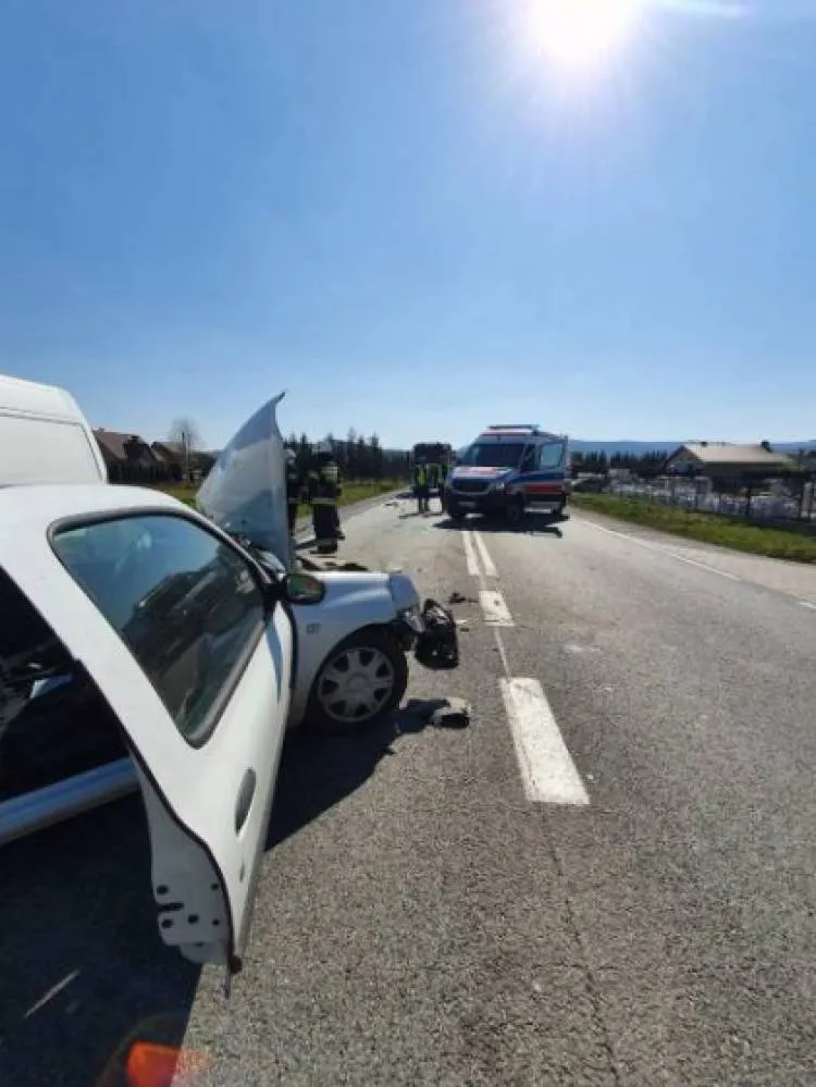 wypadek Łososina Dolna