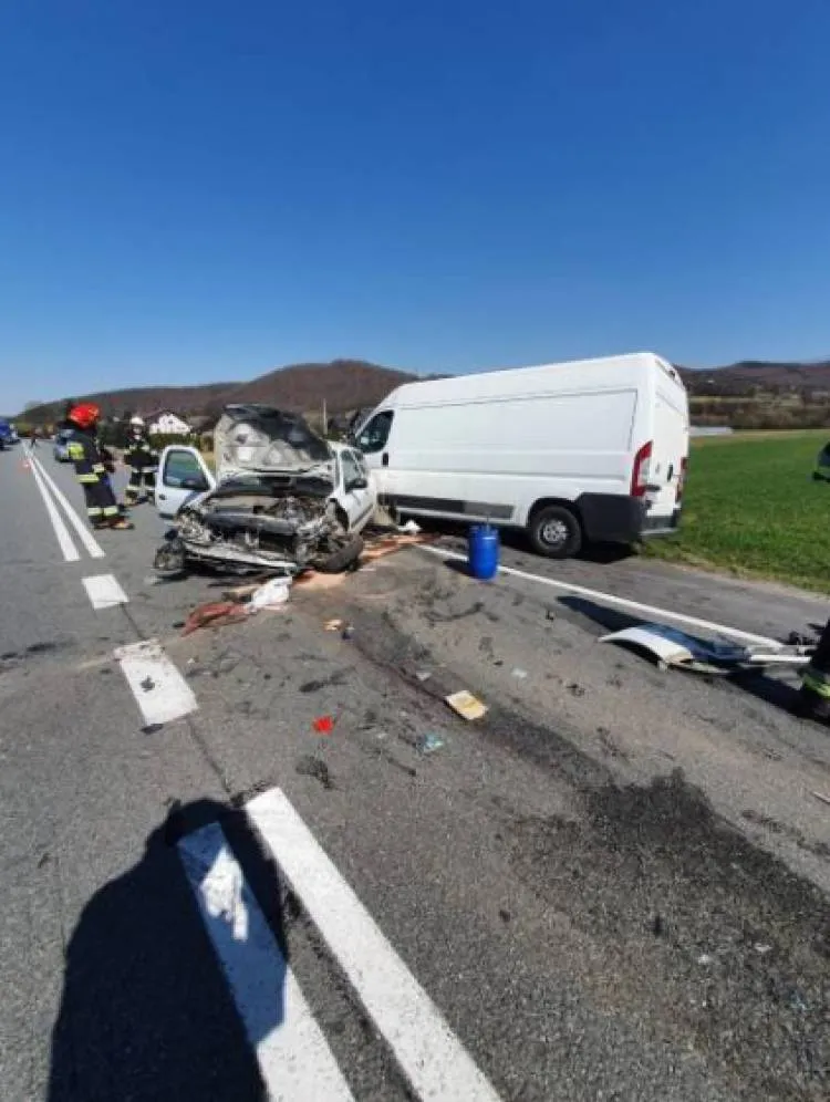 wypadek Łososina Dolna