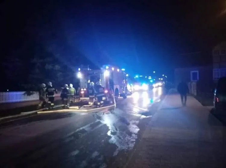 pożar domu w Zbludzy