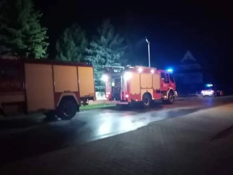 pożar domu w Zbludzy