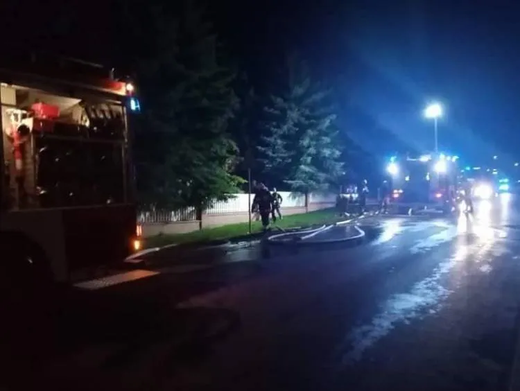 pożar domu w Zbludzy