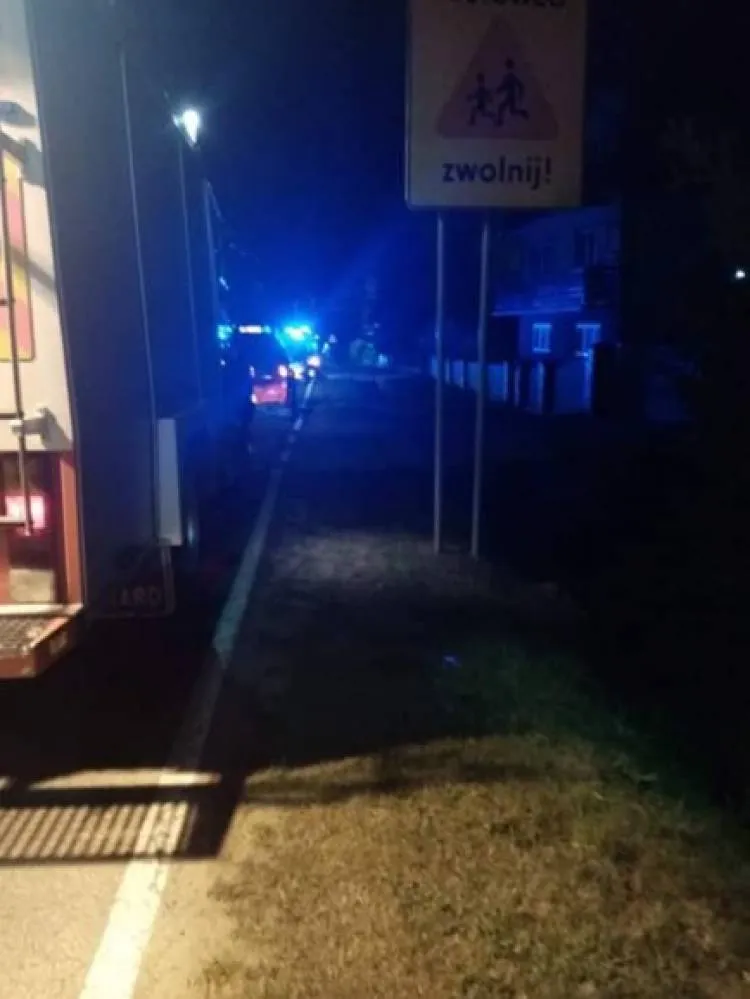 pożar domu w Zbludzy