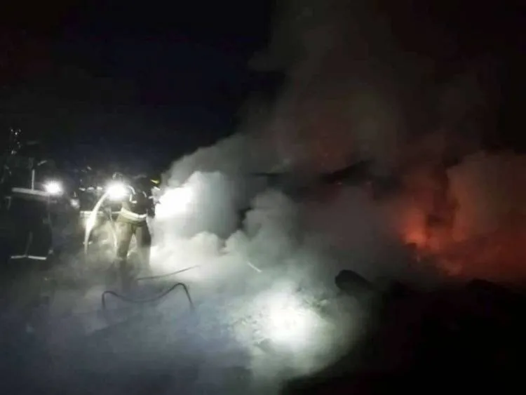 pożar pustostanu Rytro