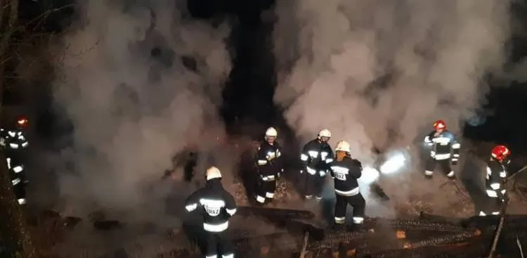 pożar pustostanu Rytro