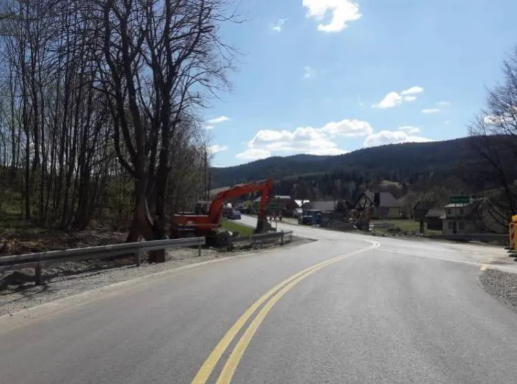 uszkodzony gazociąg Łabowa