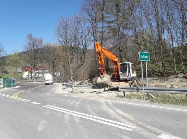 uszkodzony gazociąg Łabowa