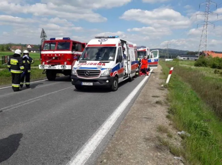 zderzenie dwóch samochodów osobowych Podrzecze