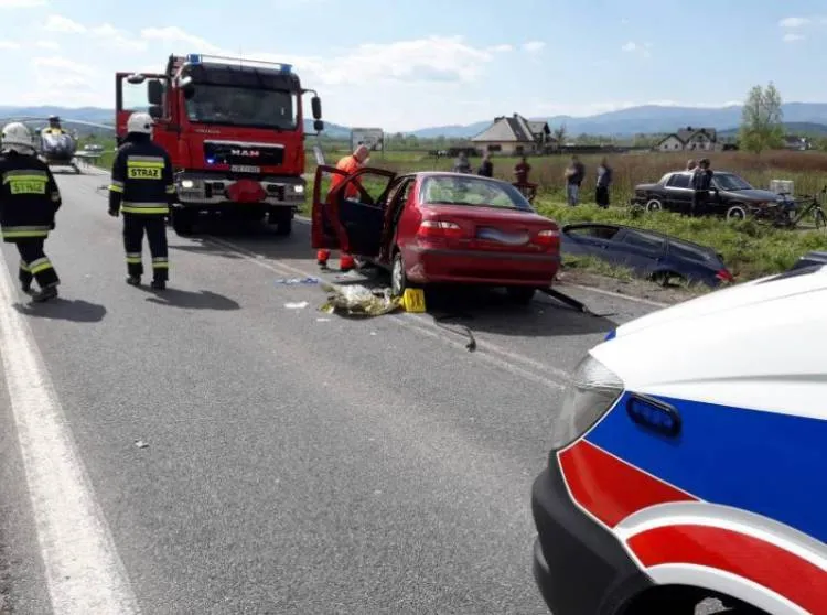 zderzenie dwóch samochodów osobowych Podrzecze