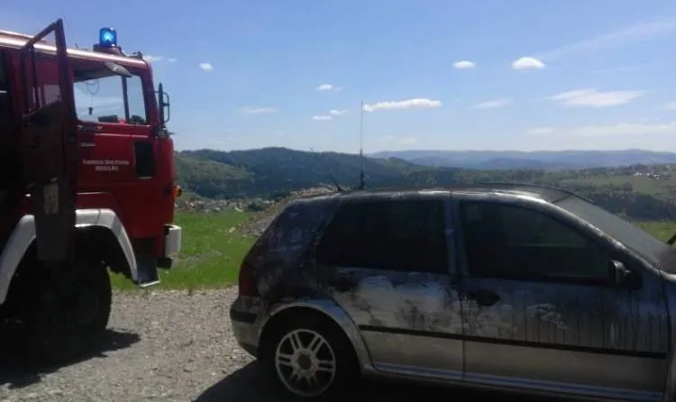 Pożar garażu w Koniuszowej