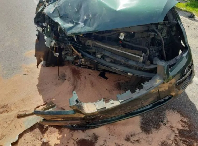 zderzenie dwóch samochodów w Cieniawie