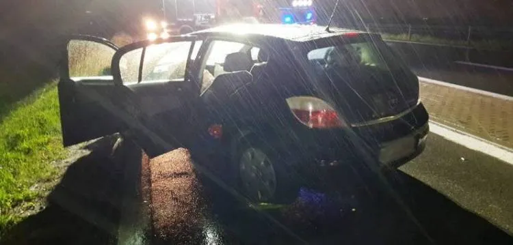 zderzenie dwóch samochodów osobowych Stadła