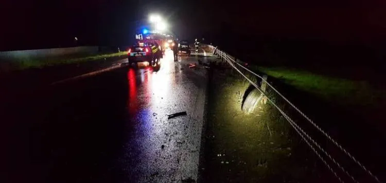 zderzenie dwóch samochodów osobowych Stadła