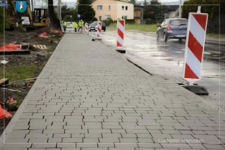 budowa chodnika i przejścia dla pieszych na ul. Grunwaldzkiej Nowy Sącz