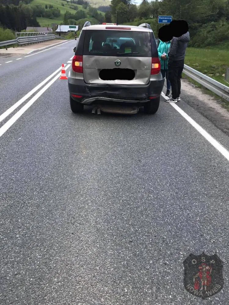 zderzenie dwóch samochodów osobowych Nowa Wieś