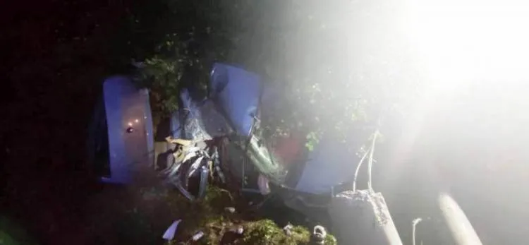 Wypadek w Chomranicach na miejscu prokurator oraz pracownicy zakładu pogrzebowego