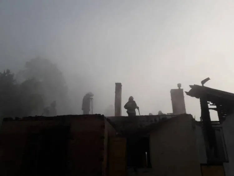 Pożar budynku mieszkalnego w Złockiem