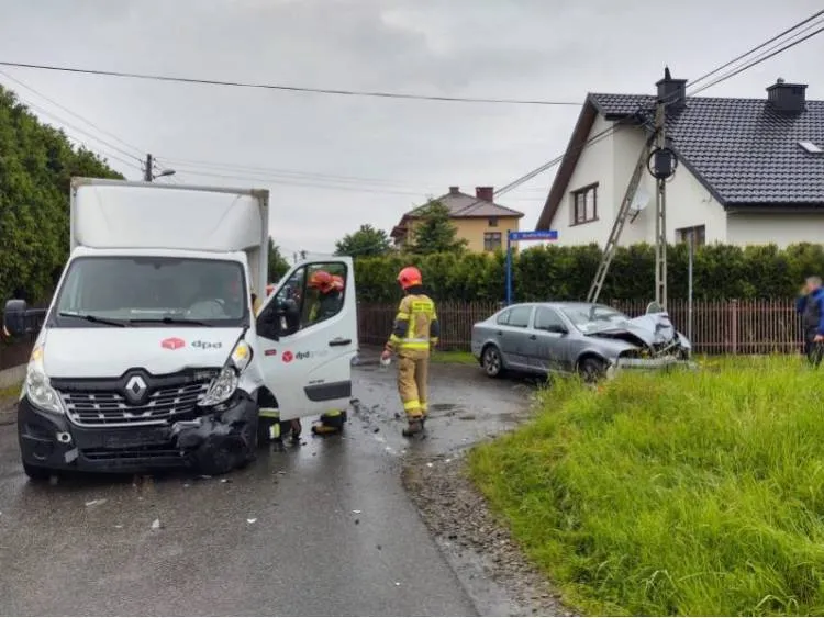Kolizja na ul. Bolesława Prusa w Nowym Sączu